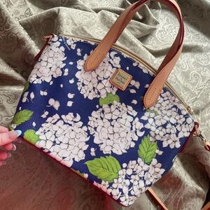 Dooney & Bourke - Blue w/ White Floral Print Purse